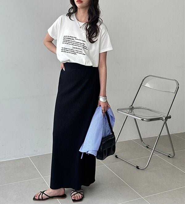 GeeRA（ジーラ）の「セルフカット美脚魅せタイトスカート（ロングスカート）」｜詳細画像