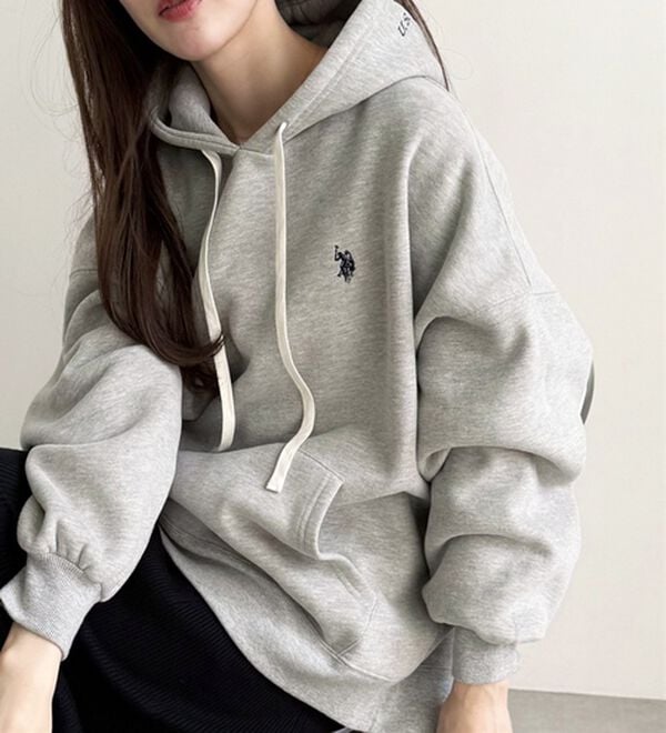 GeeRA（ジーラ）の「【U.S. POLO ASSN.】選べる２丈！フード刺繍裏起毛パーカー（パーカー）」｜詳細画像
