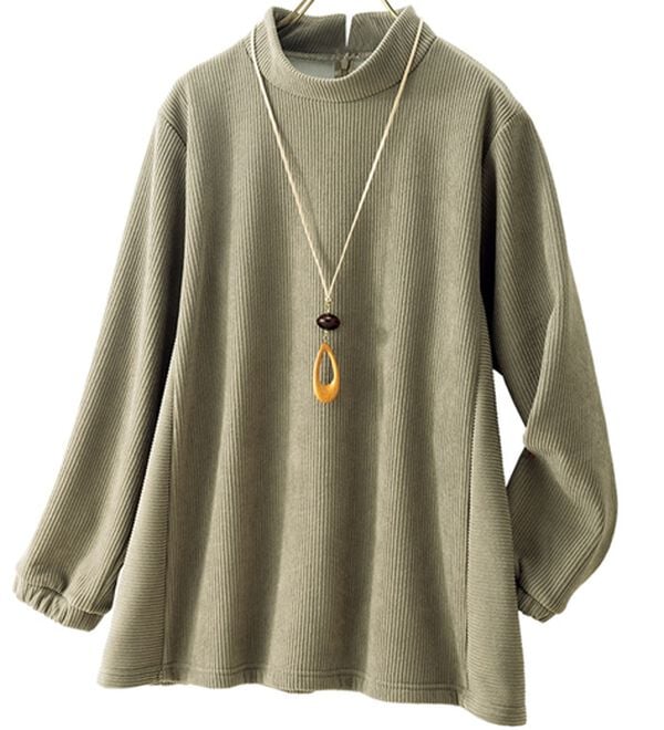 ルフラン（ルフラン）の「【３色組】裏ベロア綺麗を叶える立体設計プルオーバー（カットソー）」｜詳細画像