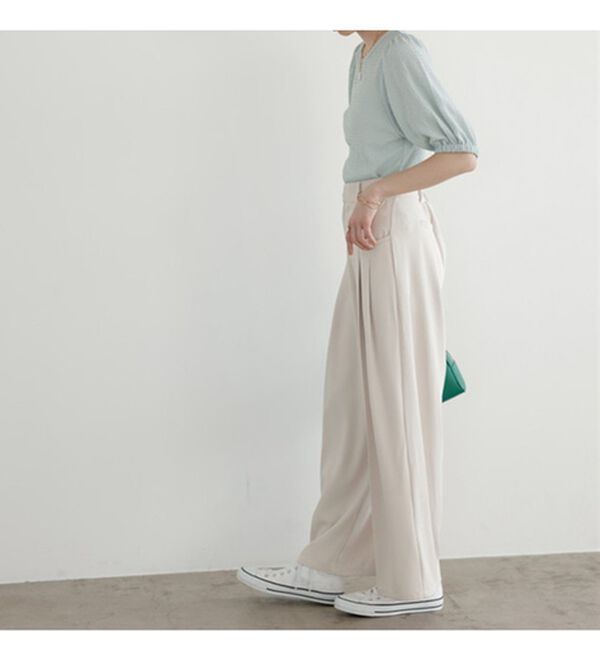 GeeRA（ジーラ）の「バルーンスリーブジャカードカットソー（カットソー）」｜詳細画像