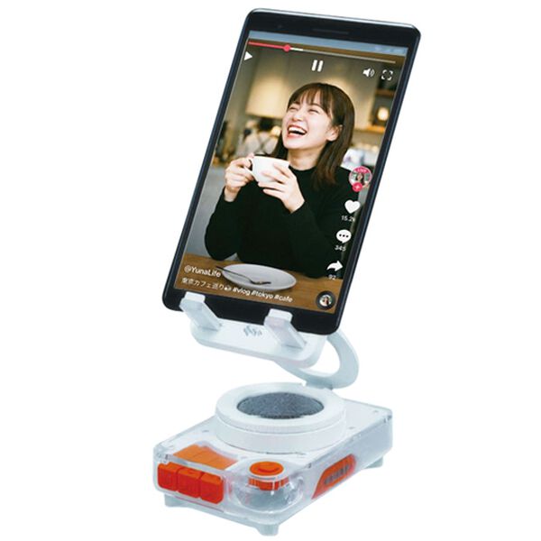 「動画を見るためのスマホスタンドスピーカー（テレビ・オーディオ・カメラ機器）」｜詳細画像