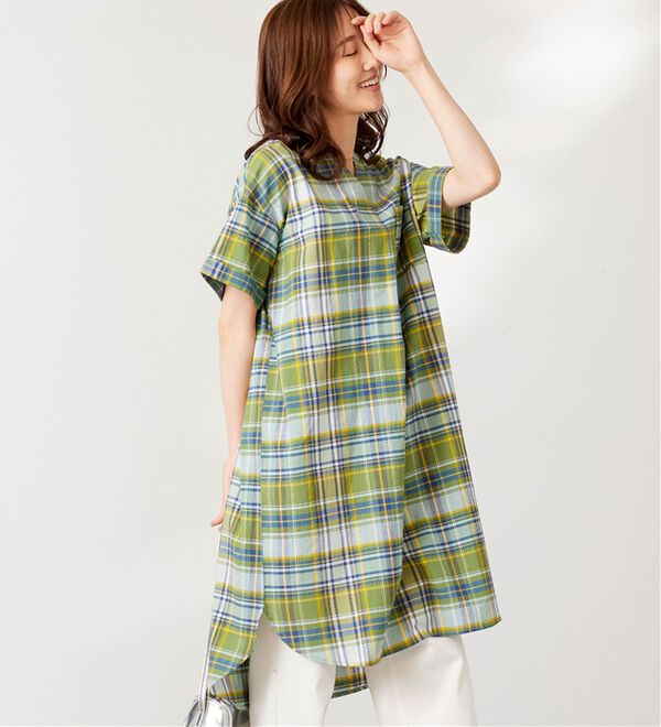 BELLUNA（ベルーナ）の「夏映え！スキッパー衿ワンピース（その他ワンピース）」｜詳細画像