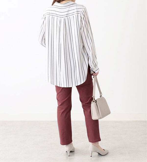 BELLUNA（ベルーナ）の「ジョーゼットスキッパーシャツチュニック（シャツ）」｜詳細画像