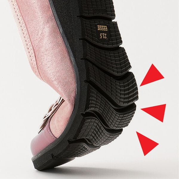 「５Ｅ本革スニーカーパンプス（パンプス）」｜詳細画像