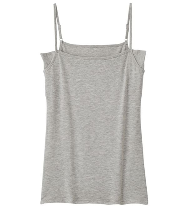 YU'NOW（ユナウ）の「ベーシック汗取りインナー　キャミソール（肌着・インナーウェア）」｜グレー