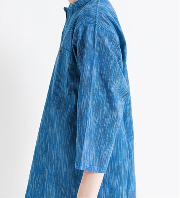 「ざっくり木綿のゆったりリラックスシャツ（メンズシャツ）」｜詳細画像