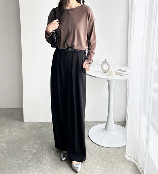 GeeRA（ジーラ）の「着回し自在！スラブシアートップス（カットソー）」｜詳細画像