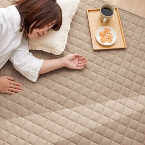 iellio（イエリオ）の「肌触りやわらか！綿１００％タオル地ラグ＜洗濯機で洗える・コットン・カーペット・オールシーズン・裏面滑り止め加工＞（ラグ）」｜詳細画像