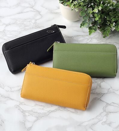 「牛革小銭スッキリ長財布（財布・パスケース）」