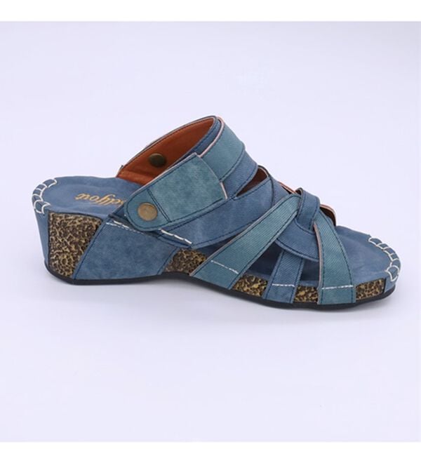 BELLUNA（ベルーナ）の「【３Ｅ／４Ｅ選べる】フットベットウェッジサンダル（サンダル・ミュール）」｜詳細画像