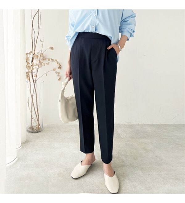 GeeRA（ジーラ）の「美脚きれい魅せ！テーパードパンツ（フルレングスパンツ）」｜詳細画像