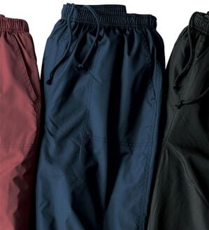 「＜シンプル＆プラス＞裏シャギーアクティブパンツ（メンズフルレングスパンツ）」｜ネイビー