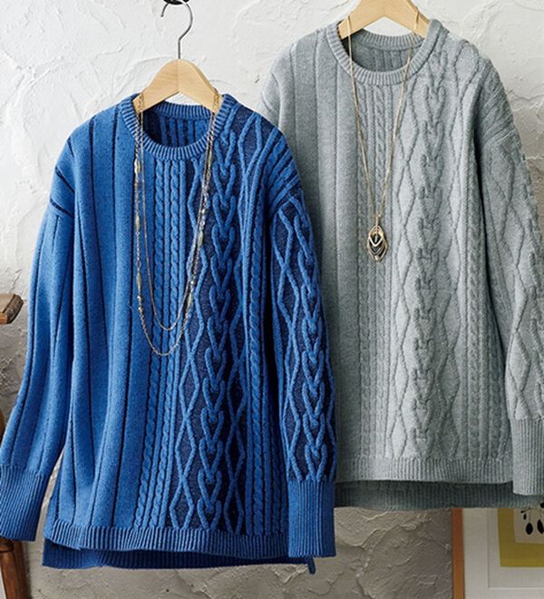 ルフラン（ルフラン）の「ケーブルニットチュニック（チュニック）」｜詳細画像