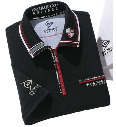 「＜ダンロップ・リファインド＞スポーティライン５分袖ポロシャツ（メンズポロシャツ）」