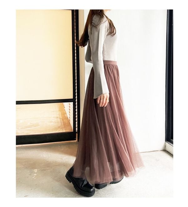 GeeRA（ジーラ）の「フレアーチュールロングスカート（ロングスカート）」｜詳細画像