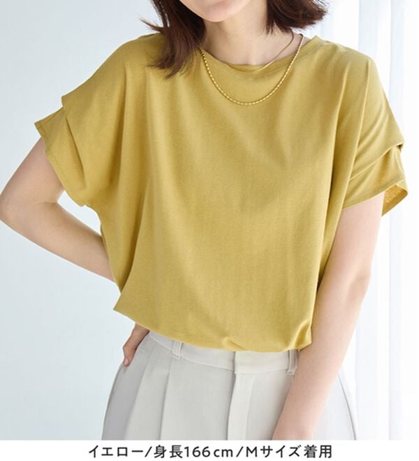 Viola e Viola（ヴィオラ エ ヴィオラ）の「脱普通！すっきり見え大人の上品Ｔシャツ（Tシャツ）」｜詳細画像