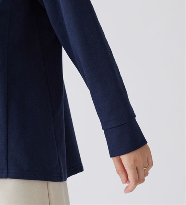 BELLUNA（ベルーナ）の「裏毛素材ニット切替プルオーバー（カットソー）」｜詳細画像