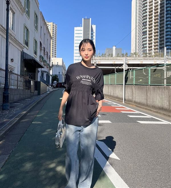 RANAN（ラナン）の「マルチファンクション　シャーリングプリントT（Tシャツ）」｜詳細画像