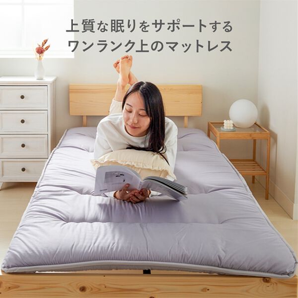 iellio（イエリオ）の「腰に優しい日本製防ダニ・抗菌防臭＆バランス敷布団（敷布団）」｜詳細画像