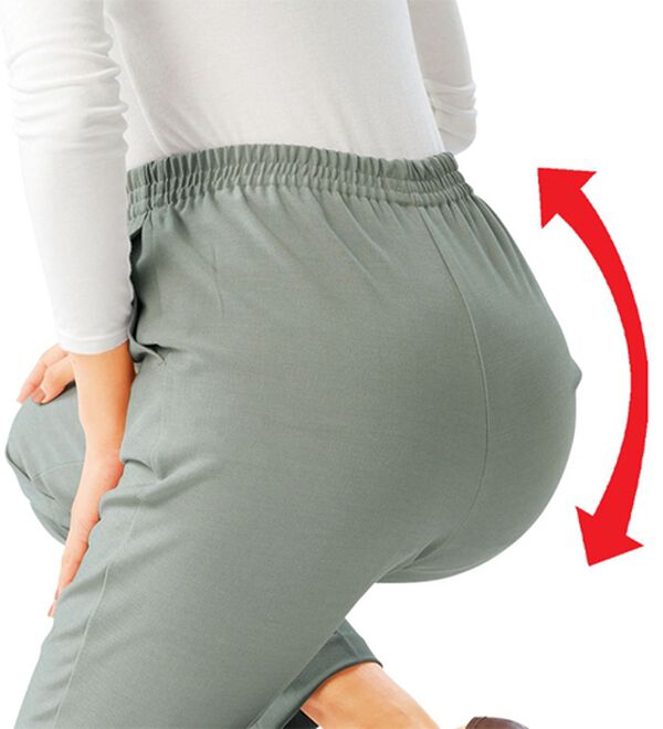 ルフラン（ルフラン）の「【３本組】日本製涼やかストレッチパンツ（フルレングスパンツ）」｜詳細画像