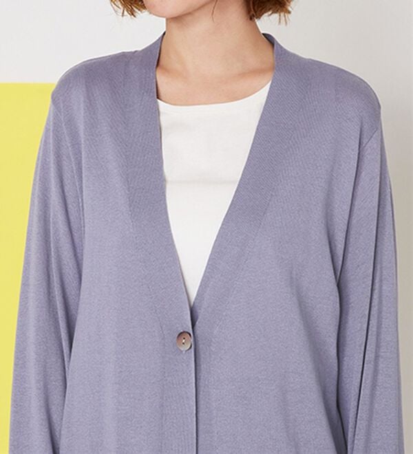 BELLUNA（ベルーナ）の「ヒンヤリ冷感！洗えるロング丈カーディガン（ニットカーディガン）」｜詳細画像