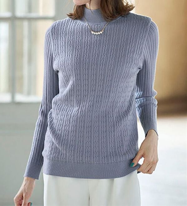 BELLUNA（ベルーナ）の「洗える！裏ベロアあったかセーター（ニット・セーター）」｜詳細画像