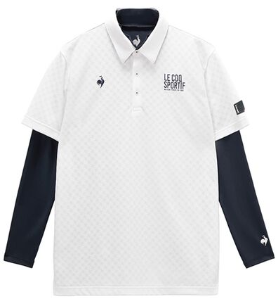 「＜ルコック＞３ＷＡＹチェックジャカード半袖シャツ＆インナーシャツ（メンズポロシャツ）」