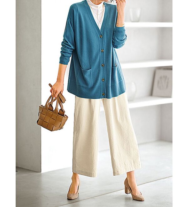 BELLUNA（ベルーナ）の「もちもちカシミヤタッチニットカーディガン（ニットカーディガン）」｜詳細画像