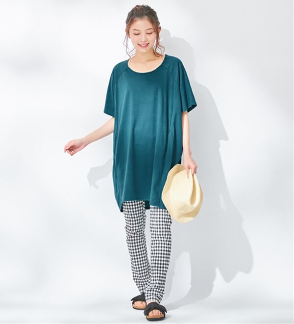 Viola e Viola（ヴィオラ エ ヴィオラ）の「【５つの機能付】ゆるコクーンチュニック（チュニック）」｜詳細画像