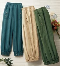 ルフラン（ルフラン）の「【３本組】ほどゆる夏パンツ＜ポポフル＞（その他パンツ）」