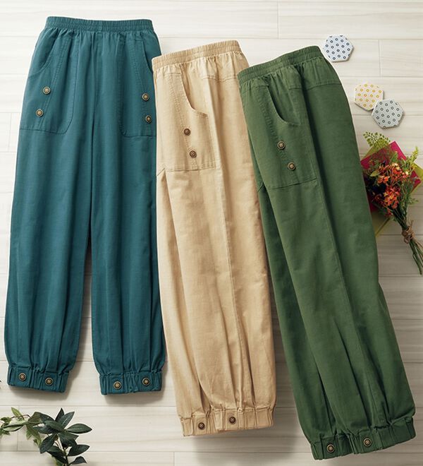 ルフラン（ルフラン）の「【３本組】ほどゆる夏パンツ＜ポポフル＞（その他パンツ）」｜詳細画像