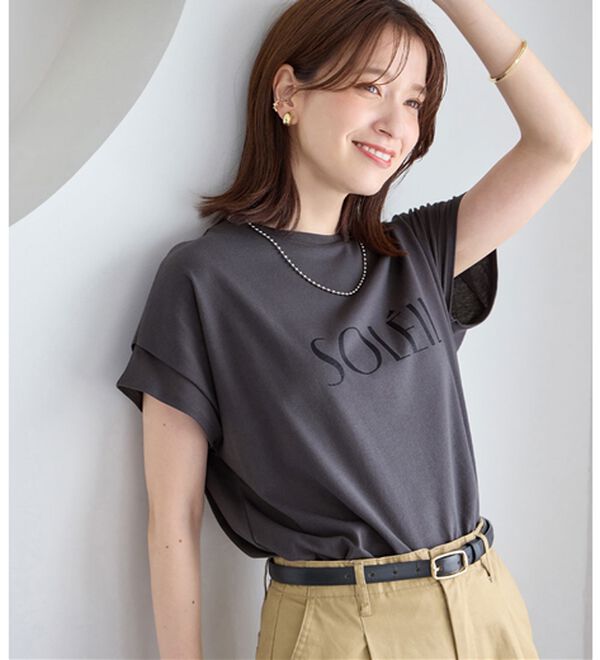 Viola e Viola（ヴィオラ エ ヴィオラ）の「脱普通！すっきり見え大人の上品Ｔシャツ（Tシャツ）」｜詳細画像