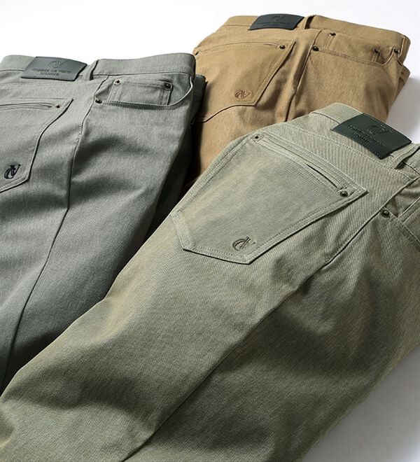 「【３本組】＜コムルヴァン・オム＞新定番！杢調ストレッチパンツ（メンズフルレングスパンツ）」｜詳細画像