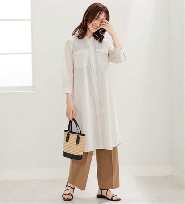 BELLUNA（ベルーナ）の「【接触冷感/シワになりにくい】さらっと冷感イージーケアワンピース（その他ワンピース）」｜詳細画像