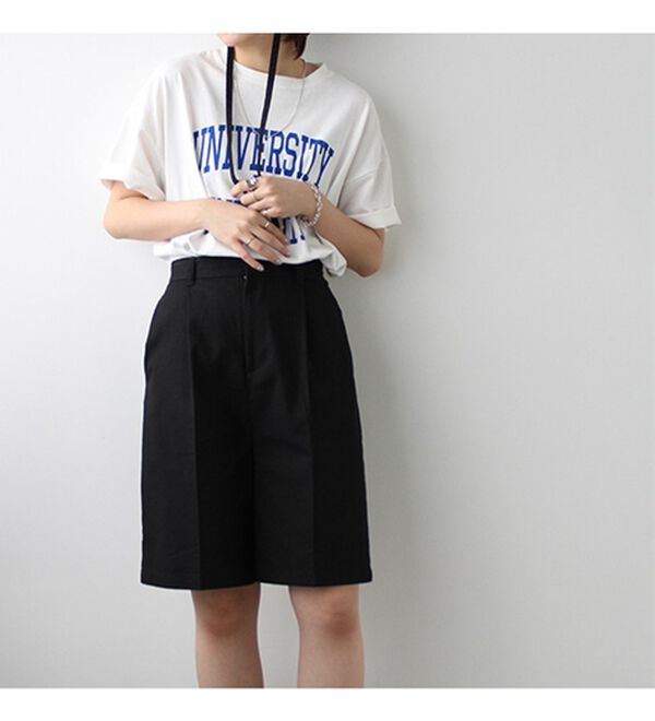 GeeRA（ジーラ）の「リネンライクハーフパンツ（その他パンツ）」｜詳細画像