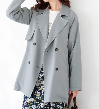 BELLUNA（ベルーナ）の「花粉対策！ライナー付ミドル丈トレンチコート（ハーフコート）」