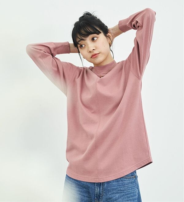 BELLUNA（ベルーナ）の「【メルティポンチ】保湿加工着回しプルオーバー（カットソー）」｜詳細画像