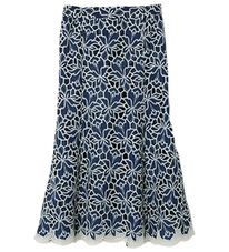 RANAN（ラナン）の「パネルレースフレアースカート（ひざ丈スカート）」