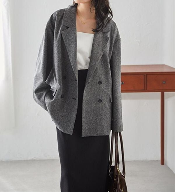 RANAN（ラナン）の「ダブルテーラードツイードジャケット（テーラードジャケット）」｜詳細画像