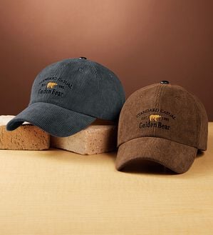 「＜ゴールデンベア＞深めが嬉しい！あったかコーデュロイキャップ（メンズ帽子）」｜詳細画像
