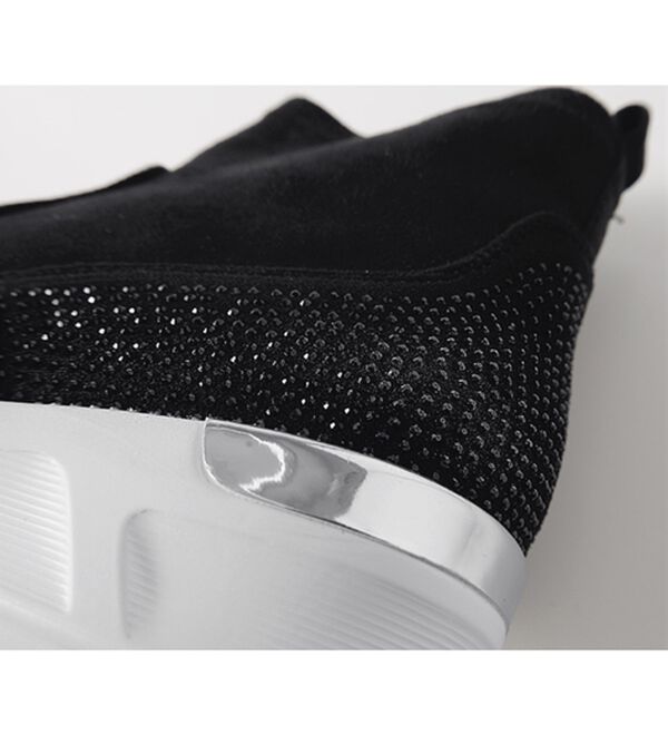 BELLUNA（ベルーナ）の「４Ｅ厚底ビジュー使いストレッチブーツ（ブーツ）」｜詳細画像