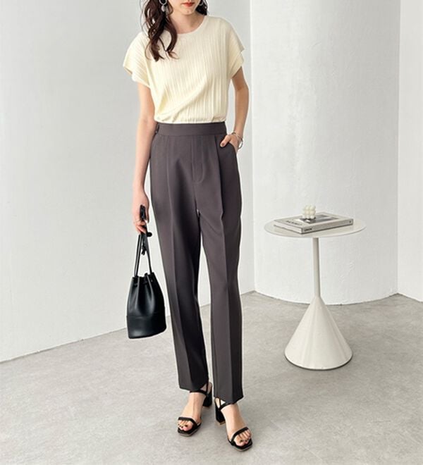 GeeRA（ジーラ）の「美脚きれい魅せ！テーパードパンツ（フルレングスパンツ）」｜詳細画像