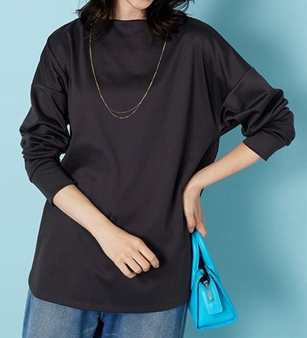 BELLUNA（ベルーナ）の「もちっとなめらか！大人顔サマ見えプルオーバー（カットソー）」｜詳細画像