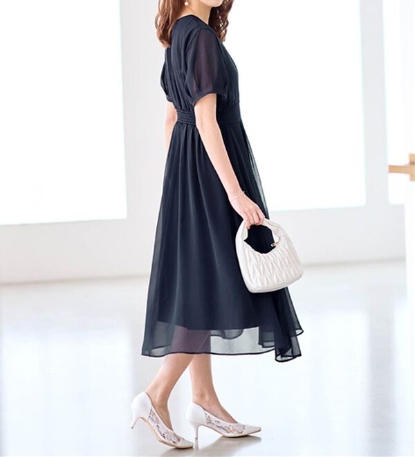 alotta（アロッタ）の「【接触冷感】インナー付カシュクールワンピース（その他ワンピース）」｜詳細画像