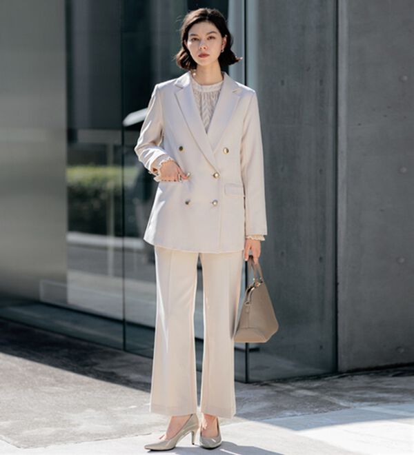 GeeRA（ジーラ）の「【入卒式/セレモニー】着回しベスト＆ジャケットセットスーツ（パンツスーツ）」｜詳細画像