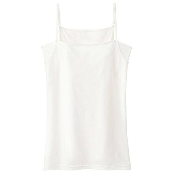 YU'NOW（ユナウ）の「ベーシック汗取りインナー　キャミソール（肌着・インナーウェア）」｜オフホワイト