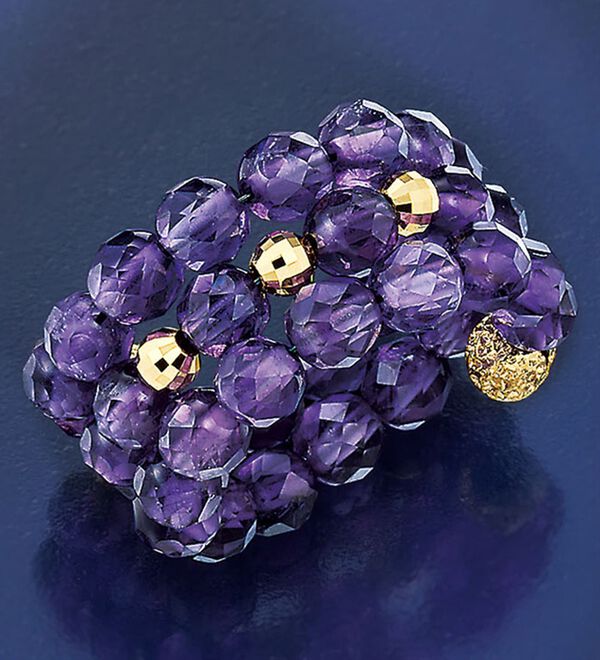 BELLUNA（ベルーナ）の「１８金ボール入りアメジストフリーサイズリング（リング）」｜詳細画像