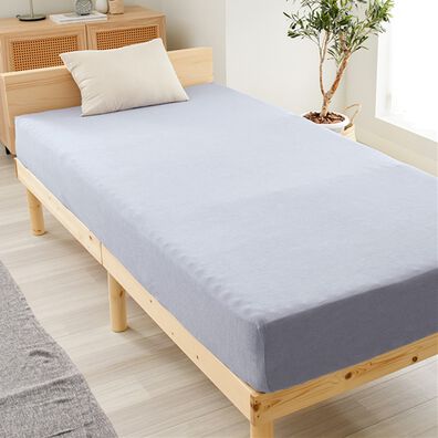 iellio（イエリオ）の「タオル地綿１００％フィットシーツ＜ベッドシーツ・敷布団カバー・ボックスシーツ・のびのび・ぴったり＞（敷布団カバー・シーツ）」