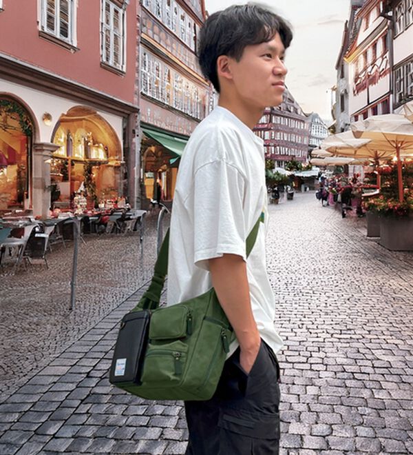 「大人に似合う国産帆布のこだわりクロスボディバッグ（メンズショルダーバッグ）」｜詳細画像