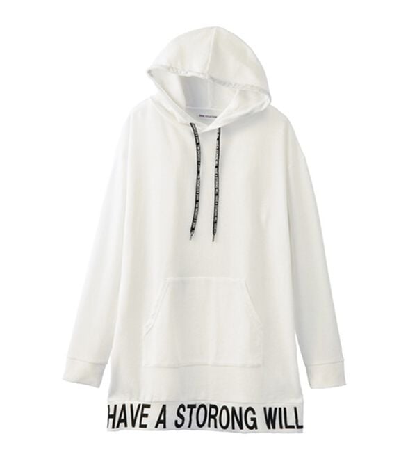 YU'NOW（ユナウ）の「ロゴチュニックパーカーレギンスセット（パジャマ・ルームウェア）」｜詳細画像